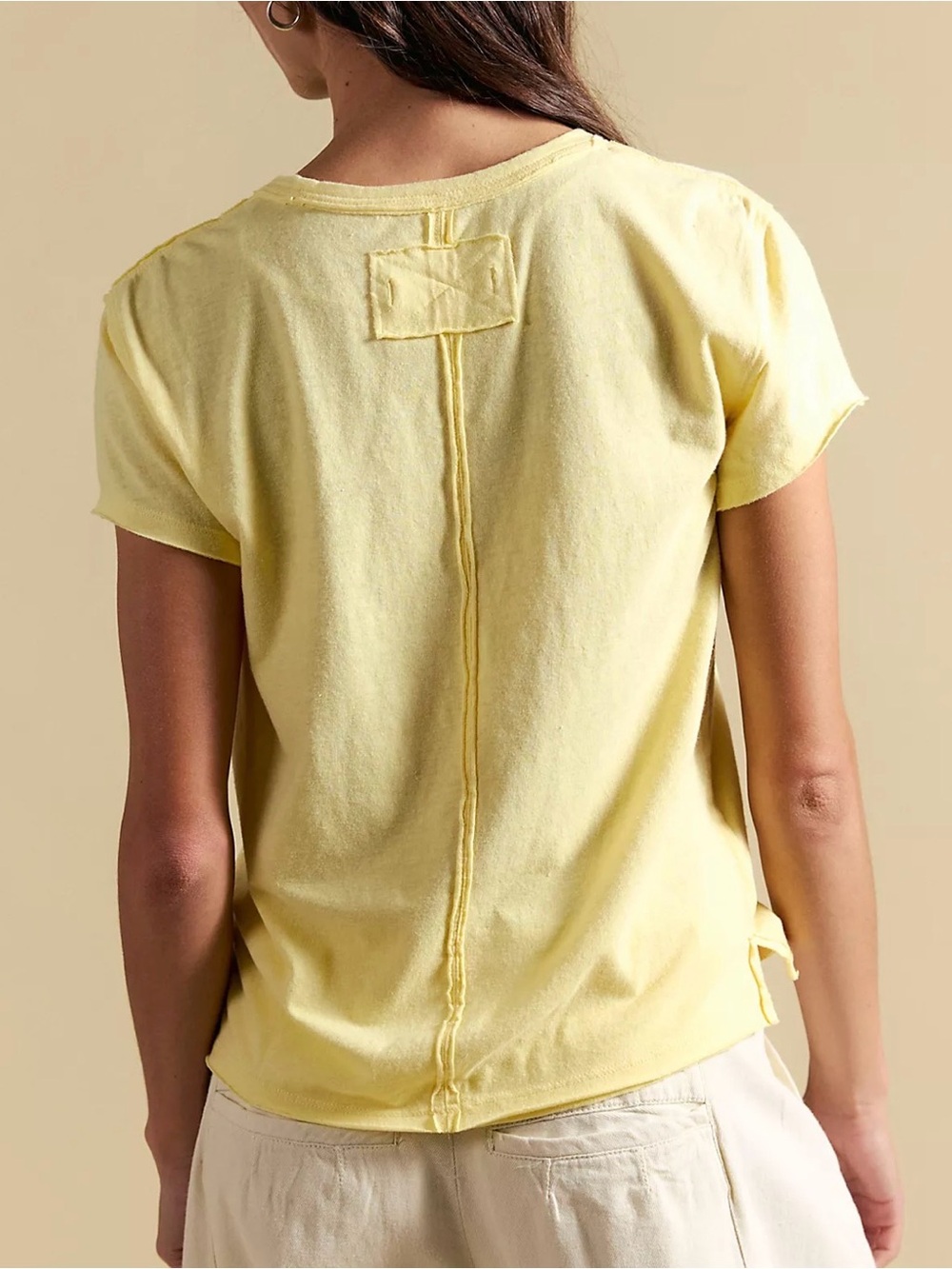 Free people We The Free Nova Tee size small yellow lemon - Picture 2 of 6